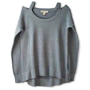 MICHAEL Michael Kors Cold Shoulder Hi-Lo Sweater